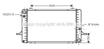 Теплообменник (AVA QUALITY COOLING: FD2050)