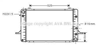 Теплообменник (AVA QUALITY COOLING: FD2051)