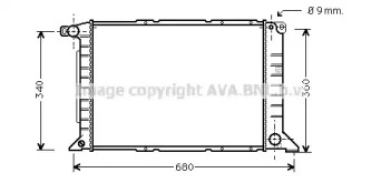 Теплообменник (AVA QUALITY COOLING: FD2261)