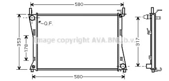 Теплообменник (AVA QUALITY COOLING: FD2325)