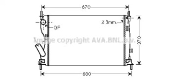 Теплообменник (AVA QUALITY COOLING: FD2408)