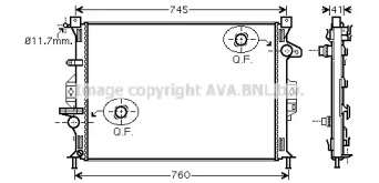 Теплообменник (AVA QUALITY COOLING: FD2424)