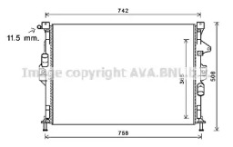 Теплообменник (AVA QUALITY COOLING: FD2581)