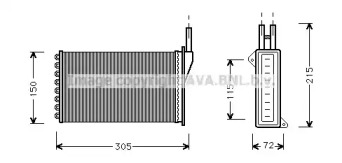 Теплообменник (AVA QUALITY COOLING: FD6103)