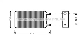 Теплообменник (AVA QUALITY COOLING: FD6107)