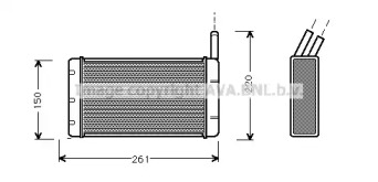 Теплообменник (AVA QUALITY COOLING: FD6116)