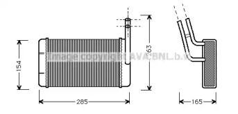 Теплообменник (AVA QUALITY COOLING: FD6136)