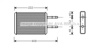 Теплообменник (AVA QUALITY COOLING: FD6353)