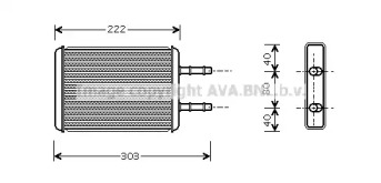 Теплообменник (AVA QUALITY COOLING: FD6355)