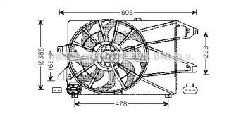 Вентилятор (AVA QUALITY COOLING: FD7504)