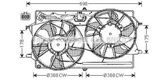 Вентилятор (AVA QUALITY COOLING: FD7505)