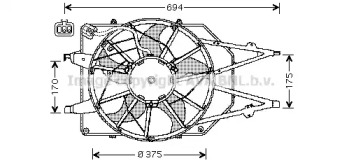 Вентилятор (AVA QUALITY COOLING: FD7508)