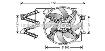 Вентилятор (AVA QUALITY COOLING: FD7514)