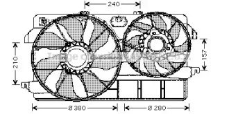 Вентилятор (AVA QUALITY COOLING: FD7535)