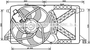 Вентилятор (AVA QUALITY COOLING: FD7544)