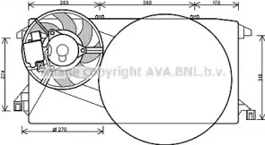 Вентилятор (AVA QUALITY COOLING: FD7545)