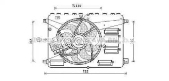 Вентилятор (AVA QUALITY COOLING: FD7554)