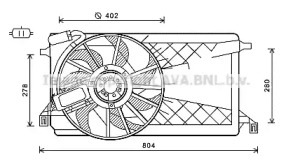 Вентилятор (AVA QUALITY COOLING: FD7563)