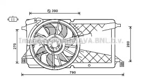 Вентилятор (AVA QUALITY COOLING: FD7566)