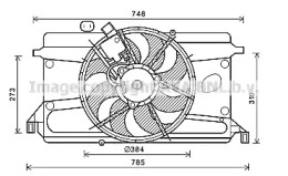 Вентилятор (AVA QUALITY COOLING: FD7573)