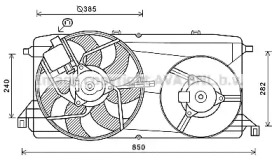 Вентилятор (AVA QUALITY COOLING: FD7580)