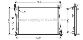 Теплообменник (AVA QUALITY COOLING: FDA2325)