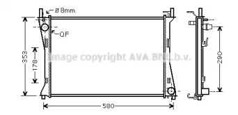 Теплообменник (AVA QUALITY COOLING: FDA2400)