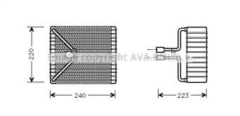 Испаритель (AVA QUALITY COOLING: FDV273)