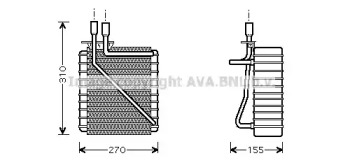 Испаритель (AVA QUALITY COOLING: FDV348)