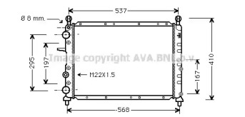 Теплообменник (AVA QUALITY COOLING: FT2109)