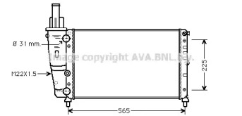 Теплообменник (AVA QUALITY COOLING: FT2139)