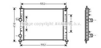 Теплообменник (AVA QUALITY COOLING: FT2201)