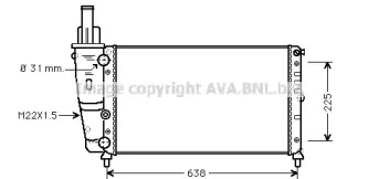 Теплообменник (AVA QUALITY COOLING: FT2228)