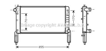 Теплообменник (AVA QUALITY COOLING: FT2263)