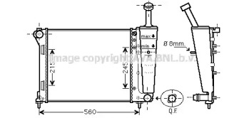 Теплообменник (AVA QUALITY COOLING: FT2404)