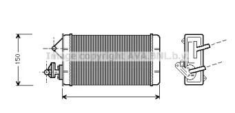 Теплообменник (AVA QUALITY COOLING: FT6087)