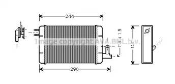 Теплообменник (AVA QUALITY COOLING: FT6091)