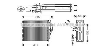 Теплообменник (AVA QUALITY COOLING: FT6350)