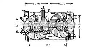 Вентилятор (AVA QUALITY COOLING: FT7537)