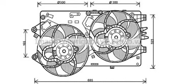 Вентилятор (AVA QUALITY COOLING: FT7554)