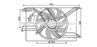 Вентилятор (AVA QUALITY COOLING: FT7579)