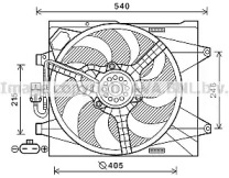 Вентилятор (AVA QUALITY COOLING: FT7582)