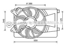 Вентилятор (AVA QUALITY COOLING: FT7594)