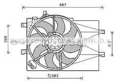 Вентилятор (AVA QUALITY COOLING: FT7598)