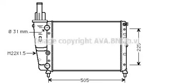 Теплообменник (AVA QUALITY COOLING: FTA2138)