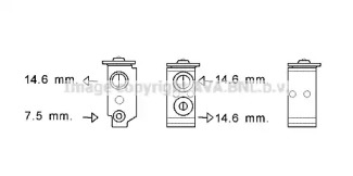 Клапан (AVA QUALITY COOLING: HY1364)