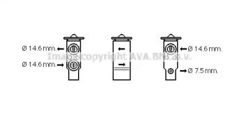 Клапан (AVA QUALITY COOLING: HY1411)