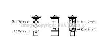 Клапан (AVA QUALITY COOLING: HY1417)