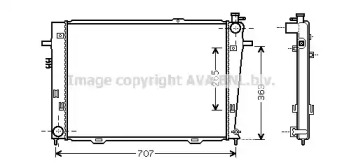 Теплообменник (AVA QUALITY COOLING: HY2126)