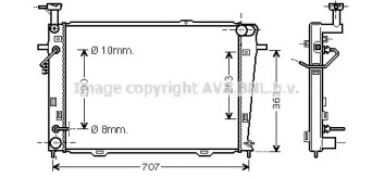 Теплообменник (AVA QUALITY COOLING: HY2127)